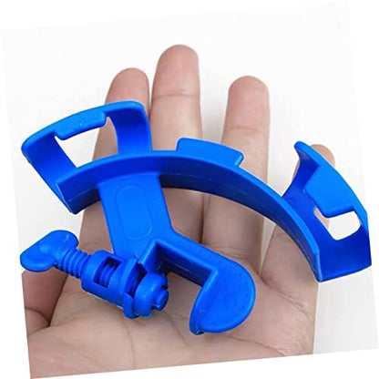 Generic Aquarium Accessories 5pcs Water Tube Clamp Hose Holder for Fish Tank Blue 18mm Glass Clamp Easy to Install
