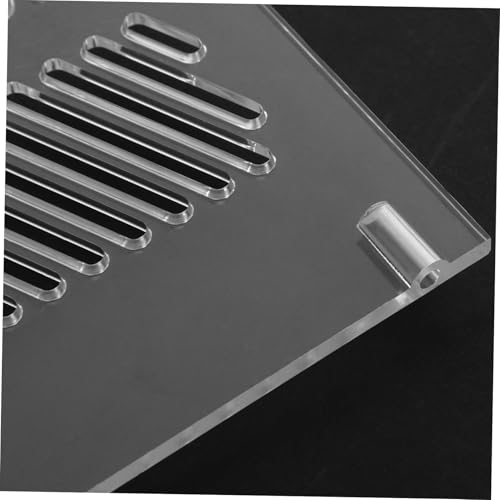 LIOOBO Aquarium Sand Guard Fish Tank Isolation Grid Plate Acrylic Divider for Corner Tanks