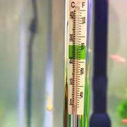 Sucking Cup Aquarium Water Thermometer Easy-to-Read Floating Water Temperature Measuring Tool for Fish Tank Fish Tank Temperature Monitors, Yellow