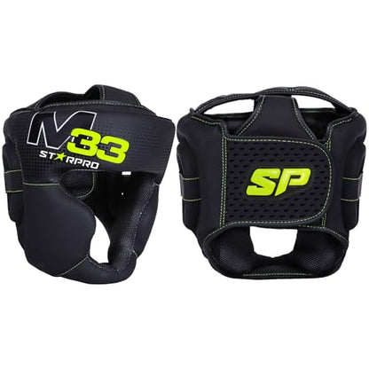 Starpro Boxing Headgear for Men Women - Headguard with Padding - Muay Thai MMA Training Sparring Karate - size: Large