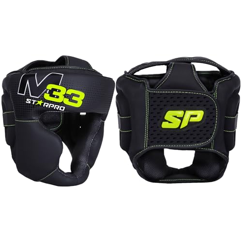 Starpro Boxing Headgear for Men Women - Headguard with Padding - Muay Thai MMA Training Sparring Karate - size: Medium