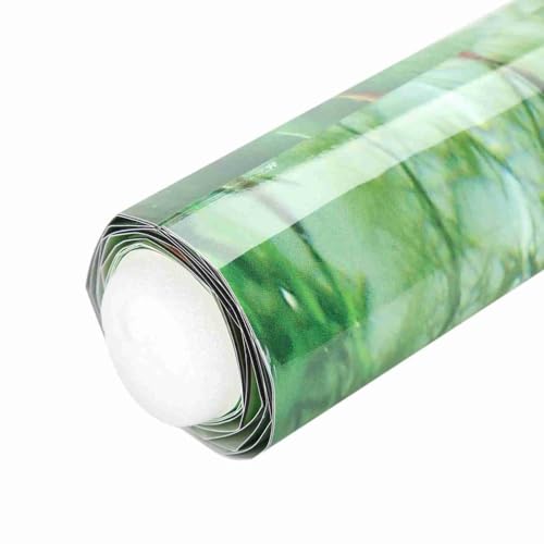 24 Inch Green Water Grass Aquarium Background Self-Adhesive PVC Fish Tank Decor Waterproof Non-Fade Scenery for Freshwater Aquatic Habitat