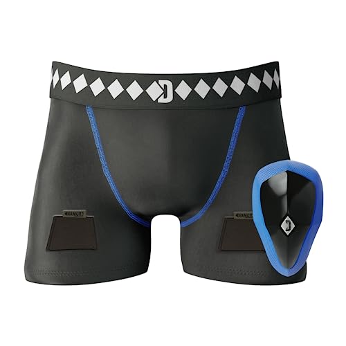 Hockey Jock Short with Built-in Jock Strap & Athletic Cup Groin Protection System - size: XX-Large