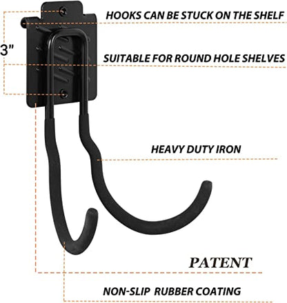 Wallmaster Boltless Shelving Hooks for 1.5 inch Keyhole Shelving Unit 7 Pcs - size: 7 pcs-Unspecified