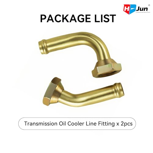 Transmission Cooler Oil Tube Connector Compatible with Honda Accord 2.3L 1998-2002, Radiator Trans Cooler Line Fittings (Thread M14x1.5)