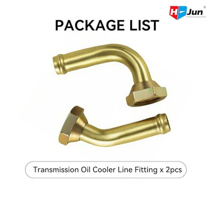 Transmission Cooler Oil Tube Connector Compatible with Honda Accord 2.3L 1998-2002, Radiator Trans Cooler Line Fittings (Thread M14x1.5)