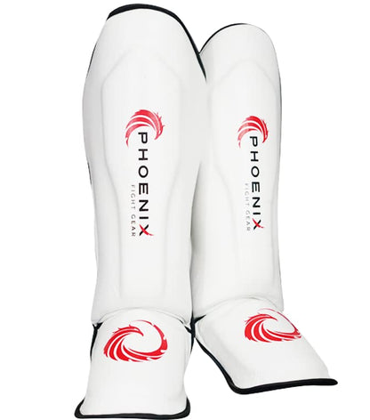 Flight Shin Guards, Extra Padding - color: White, size: X-Large