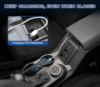 2026 Upgrade Center Console Organizer fit for 2025 2026 Ford Bronco 4 Door - size: Single