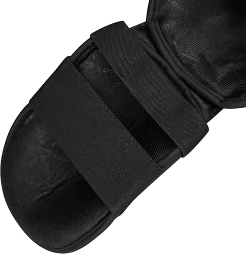 RDX Muay Thai Shin Guards for Men and Women Non-Slip Fit, Full-Contact Protection Adult Shin Pads, MMA, Kickboxing, Sparring, Taekwondo, Shin Protectors Muay Thai, Martial Arts - size: Medium