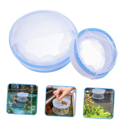 UPKOCH 2pcs Fish Breeding Box Nylon Floating Hatchery Tank Dividers for Guppy Fry Isolation Clean Mesh Design for Optimal Growth Aquarium Fish Tank Hatching Net