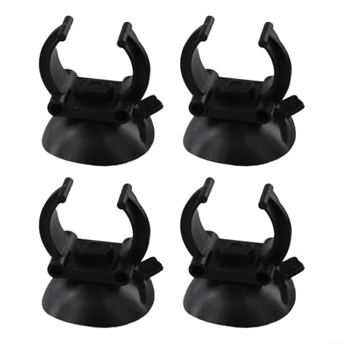 4/8 Pcs Aquarium Heater Suction Cups Clips 35mm Replacement Fish Tank Thermostat Holders Heaters for Bars Black Resin Clamps Fit 2.5cm Tubes(8pcs) - size: 8pcs