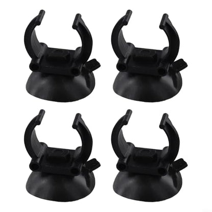 4/8 Pcs Aquarium Heater Suction Cups Clips 35mm Replacement Fish Tank Thermostat Holders Heaters for Bars Black Resin Clamps Fit 2.5cm Tubes(4pcs) - size: 4pcs