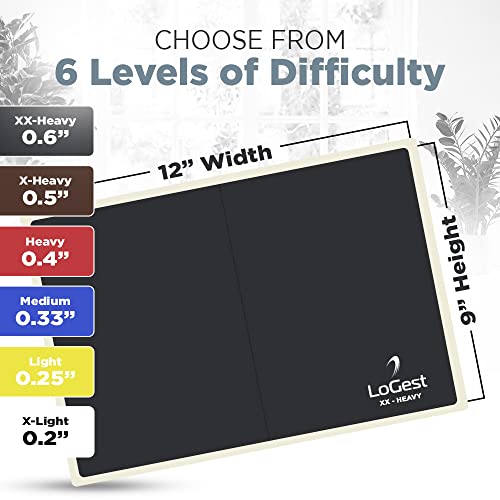 Logest Rebreakable Boards Martial Arts - Taekwondo Karate MMA Boards - Reusable Plastic Training Breaking Boards for Kids & Adults Available in 6 Levels of Difficulty Taekwondo Boards for Breaking - color: Blue - Medium