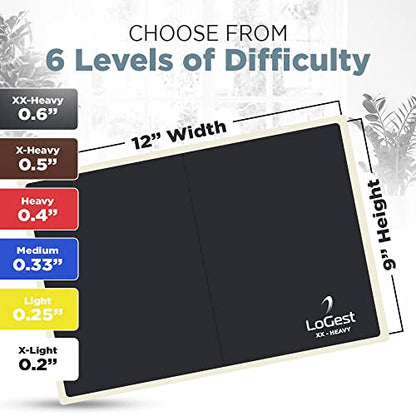 Logest Rebreakable Boards Martial Arts - Taekwondo Karate MMA Boards - Reusable Plastic Training Breaking Boards for Kids & Adults Available in 6 Levels of Difficulty Taekwondo Boards for Breaking - color: Blue - Medium