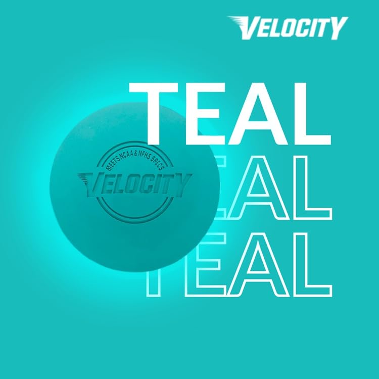 Velocity Lacrosse Balls - 1, 2, 3, 6, 12, 18, 24, 36, 60 and 120 Packs - for Practice, Official NFHS and College Approved Size - color: Teal, size: 120 Balls, style: Practice Ball