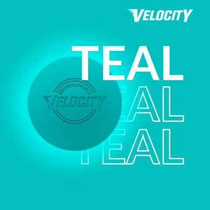 Velocity Lacrosse Balls - 1, 2, 3, 6, 12, 18, 24, 36, 60 and 120 Packs - for Practice, Official NFHS and College Approved Size - color: Teal, size: 120 Balls, style: Practice Ball