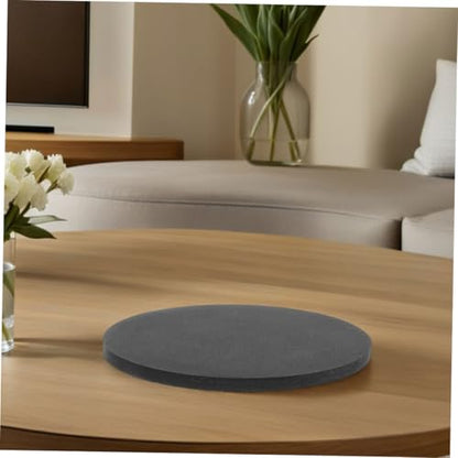 LIOOBO Round Fish Tank Mat Shock Absorption Pad for Micro Landscapes Non Slip Cushion for Aquariums Durable Base for Stability and Safety