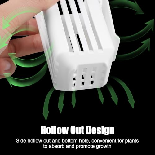 DONGKER Aquarium Plant Holder,2 PCS Hanging Aquatic Planted Pot Hydroponic Fixed Basket Wall Mounted Planting Bracket for up to 0.5" Thick Water Tanks Aquarium Decor