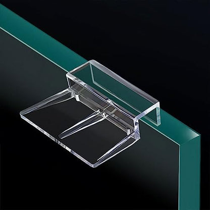 OSALADI 16pcs Acrylic Aquarium Lid Support Clips for Fish Tank Cover and Easy to Install Aquarium Accessories for Covers