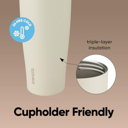 Owala FreeSip Tumbler - Stainless Steel - 40-oz. - Tan (Lightly Toasted) - color: Lightly Toasted, size: 40 Ounces