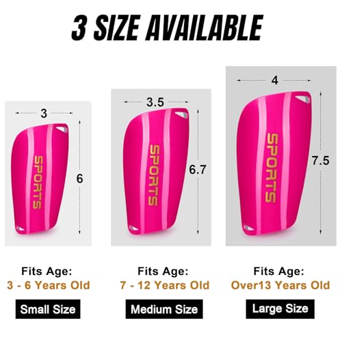 XZQTIVE Soccer Shin Guards with Shin Sleeves and Soccer Socks, Football Shin Pads Set for Kids Youth and Adult - color: pink, size: L(Youth/Adult)