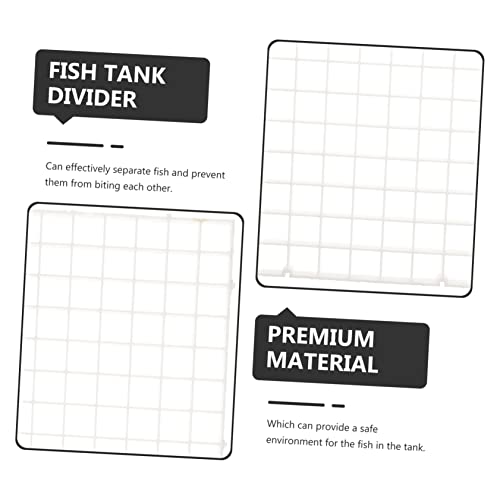 6pcs Aquarium Divider Isolation Board Cups Mesh Divider for Fish Tank for Breeding and Separating Fish and Water Permeable Design