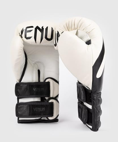 Venum Reverso Boxing Gloves - color: Snow White/Black, size: 14oz