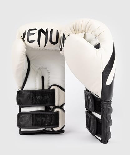 Venum Reverso Boxing Gloves - color: Snow White/Black, size: 10oz