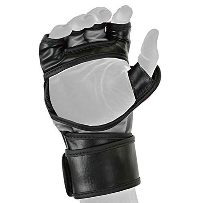 BeSmart UFC Kickboxing Gloves - MMA Sparring & Training Gloves for Mixed Martial-Arts, Adults Men & Women - color: Gray, size: Large