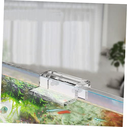 WOONEKY 4pcs Aquarium Cover Support Bracket Acrylic Fixed Tool for Fish Tank Lid and Stable Design for Thickness for Open Rib Aquariums and Turtle Tanks