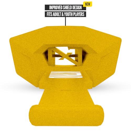 Nxtrnd Two Pro Football Mouth Guard, Permanent Strap, Fits Adult & Youth (Gold) - color: Gold Pro