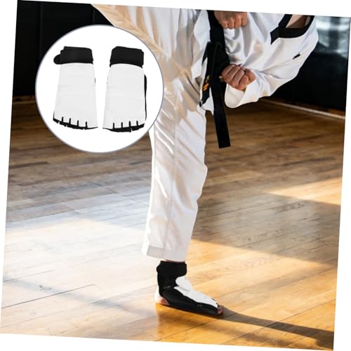 Didiseaon Taekwondo Foot Protector Pads and Martial Arts Foot Guard, Non-Slip XL Size Boxing Sparring Gear for Kickboxing MMA Training, Sturdy Footwear for Men and Women