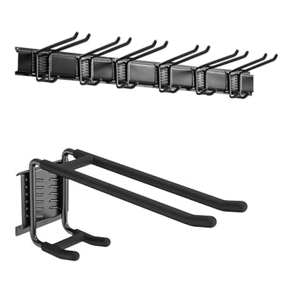 FELLER 9-Piece Slatwall Hook Kit, 6 Hooks, 3 Plates, Garage Tool Storage