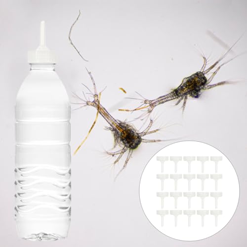 FOMIYES 20 Pcs Brine Shrimp Incubator Bottle Caps Aquarium Hatchery Kit for DIY Shrimp Egg Hatching
