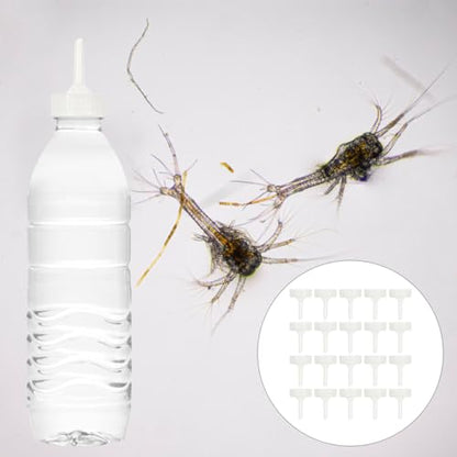 FOMIYES 20 Pcs Brine Shrimp Incubator Bottle Caps Aquarium Hatchery Kit for DIY Shrimp Egg Hatching