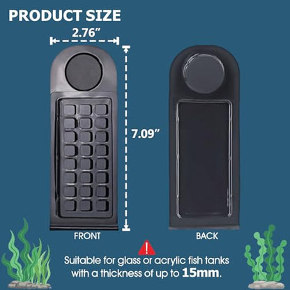 Magnetic Aquarium Seaweed Clip & Feeder - Floating Nori Holder for Tangs, Marine & Freshwater Fish (1 Pc)