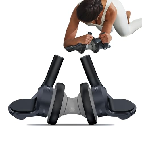 BERTER Fitness Ab Roller Wheel with Elbow Support Abdominal Trainer Roller Workout Equipment for Core Strength Training for Men and Women