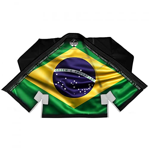 Ultimate - Brazilian Jiu Jitsu Gi - Inner Sublimation of Brazil Flag - size: A3