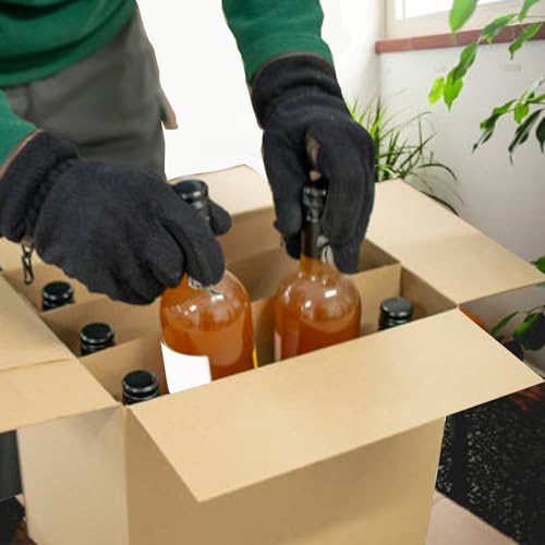 13 Sets Moving Box Glasses Divider Kits Cardboard dividers fit boxes about 16 x 12 x 12 inches for Kitchen Dish Packing Wine Glassware Cardboard Box Compartments Dividers (Box Not Included)
