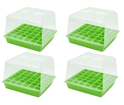 Bootstrap Farmer Countertop Seed Starter Kit in Green, Reusable 1010 Tray Bundle with Inserts and Humidity Dome - color: Green