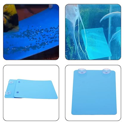 Saim 2 PCS Angelfish Discus Fish Breeding Slate with Suction Cups, Spawning Surface for Aquarium, Lightweight Easy to Install and Remove