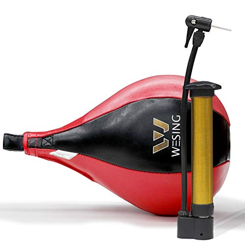 Wesing Boxing Speed Bag MMA Speed Ball Muay Thai Striking Bag for Fitness Training Punching Kicking Fighting