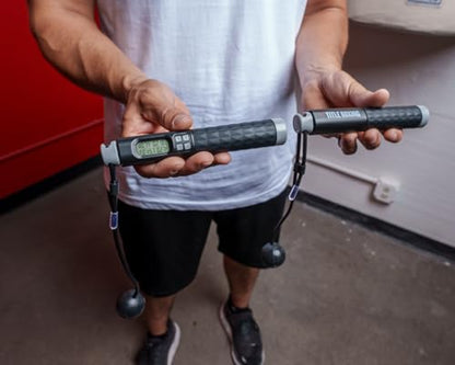 Title Boxing Smart Electronic Count Jump Rope - Digital Display, Cordless Option, Removable Weights, and Adjustable Length