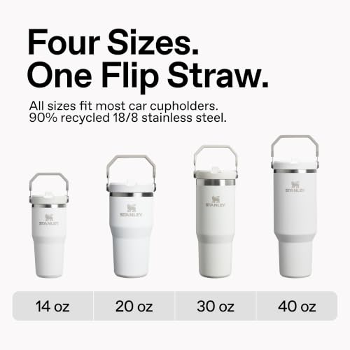 STANLEY IceFlow 2.0 Flip Straw Tumbler, 20 oz, Chalk - color: Chalk, size: 20 Ounces