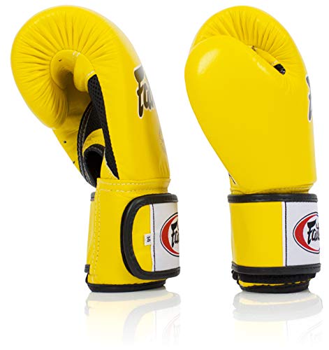 Fairtex BGV1BR Boxing Gloves & Deodorizer Set | Breathable, Shock Absorbent Muay Thai Gloves with Odor Neutralizing Inserts | Perfect for Boxing, Kickboxing, MMA, & Fitness