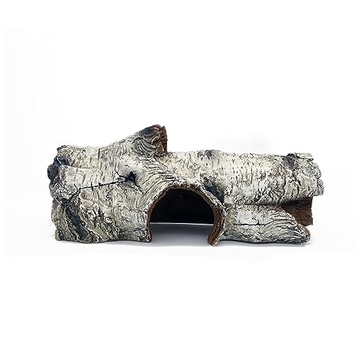 Aquarium Resin Bark Terrarium Decor, Lizard, Snake or Reptile Hide,Lizard, Spider and Aquarium Fish Hide Cave (Medium Bark A)