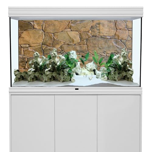 AWERT Stone Aquarium Background Rocky Fish Tank Background Rock Terrarium Background 24x16 inches Vinyl - size: 24x16in/60x40cm