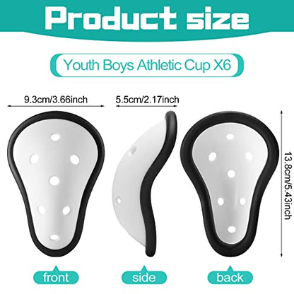 Sratte 6 Pcs Youth Athletic Cups for Boys Ages 8-12