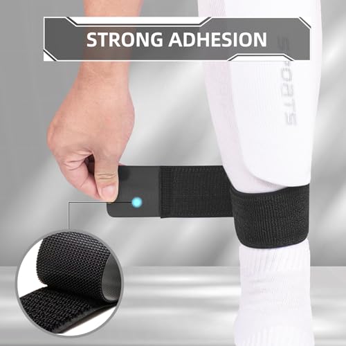 4PCS Elastic Soccer Shin Guard Straps for Kids Youth Adult