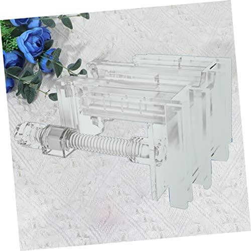 GANAZONO Multifunctional Acrylic Inlet Outlet Clamp for Fish Tank Transparent Holder for Secure Water Clips Easy to Install Durable and Space-Saving Aquarium Accessory